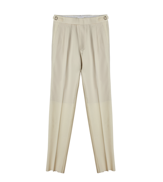 Ivory Flannel Suit Pants