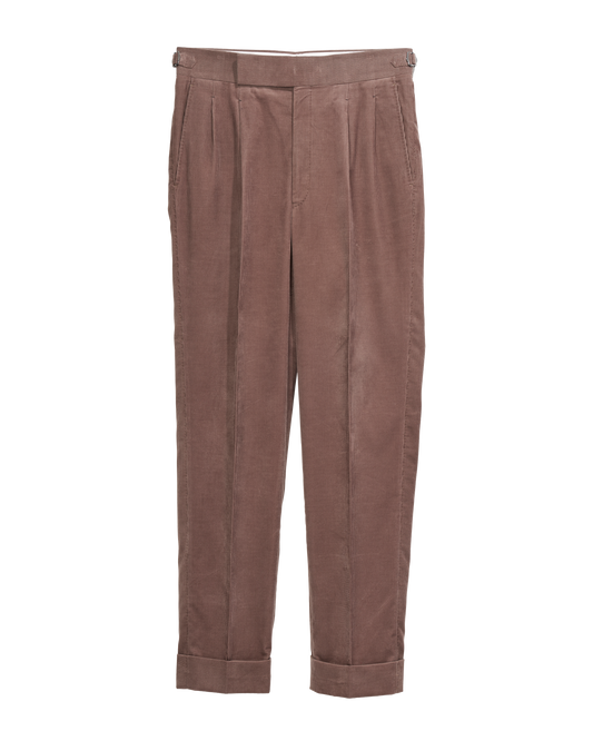 Fawn Brown Stretch Corduroy Trousers