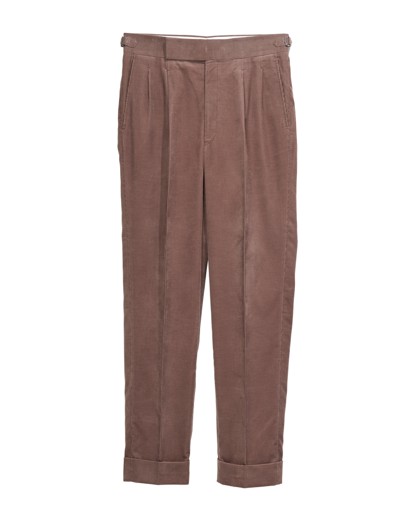 Fawn Brown Stretch Corduroy Trousers