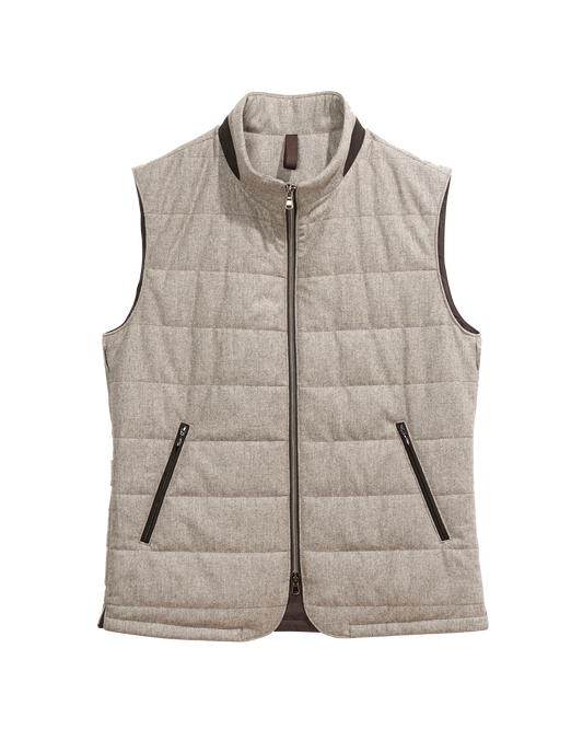 Oatmeal Quilted Bodywarmer Vest