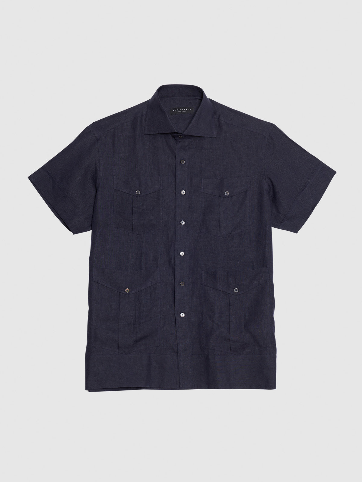 The Mariano Cigar Linen Shirt - Navy