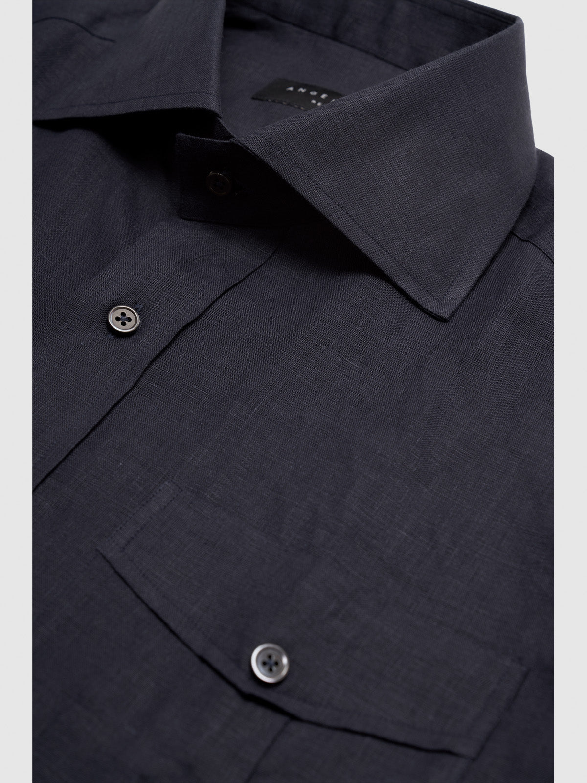 The Mariano Cigar Linen Shirt - Navy