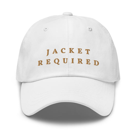 Jacket Required Cap (White)