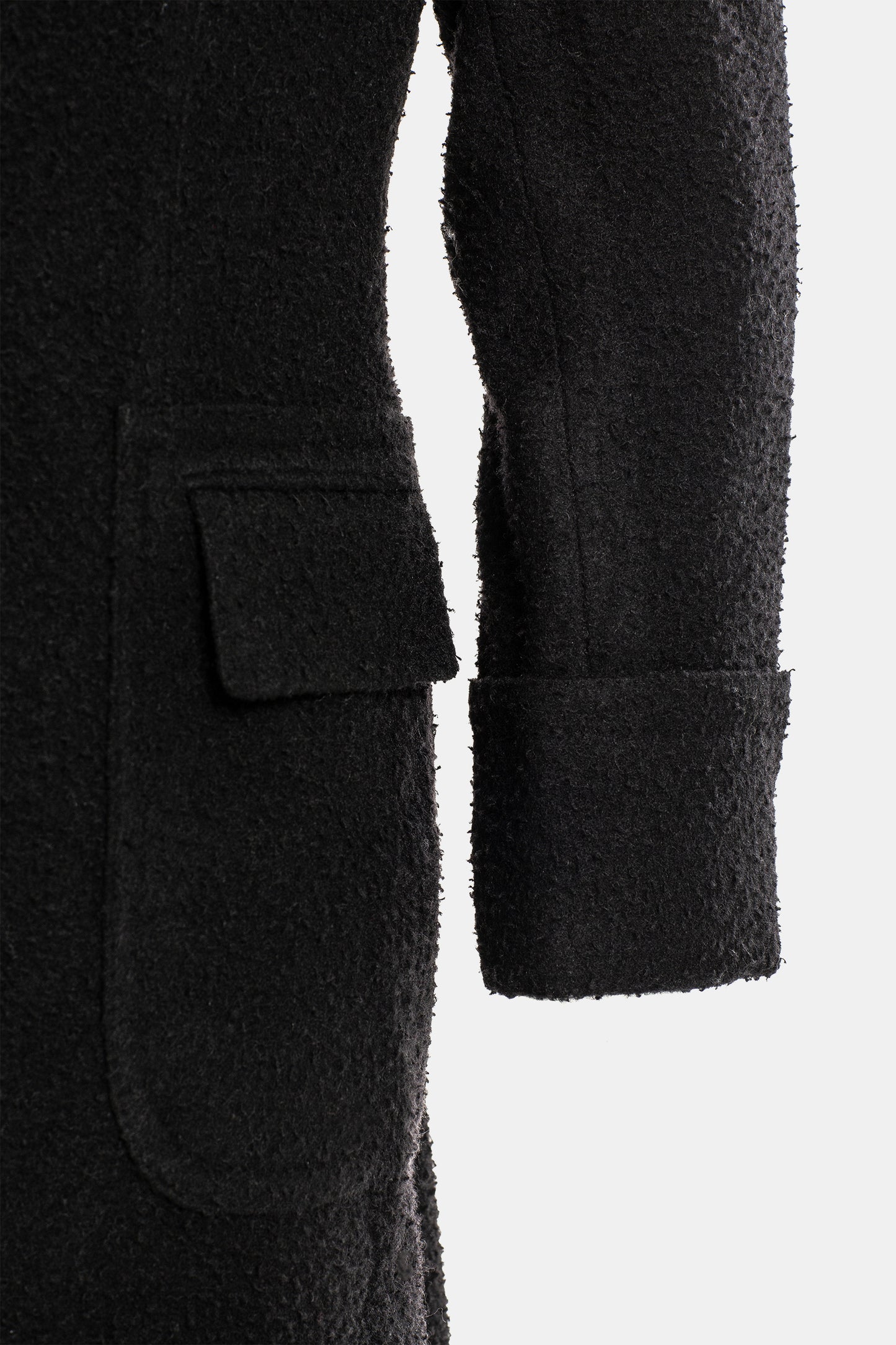 Black Casentino Overcoat (MTO)