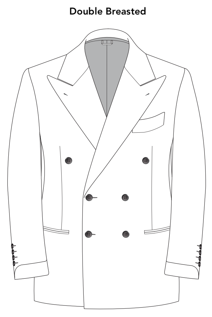 Ivory Double Breasted Cocktail Jacket (MTO)