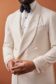 (product) Ivory Double Breasted Cocktail Jacket (MTO)