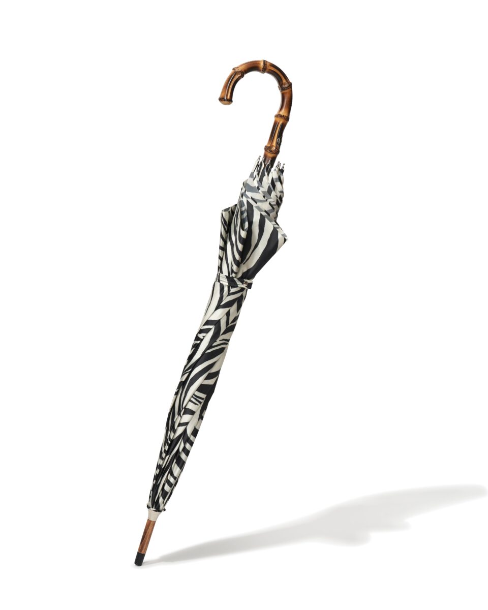 zebra umbrella full size closed.