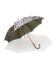 Zebra umbrella full size open.