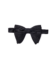 Angel Ramos Black Silk grosgrain bow tie Tied