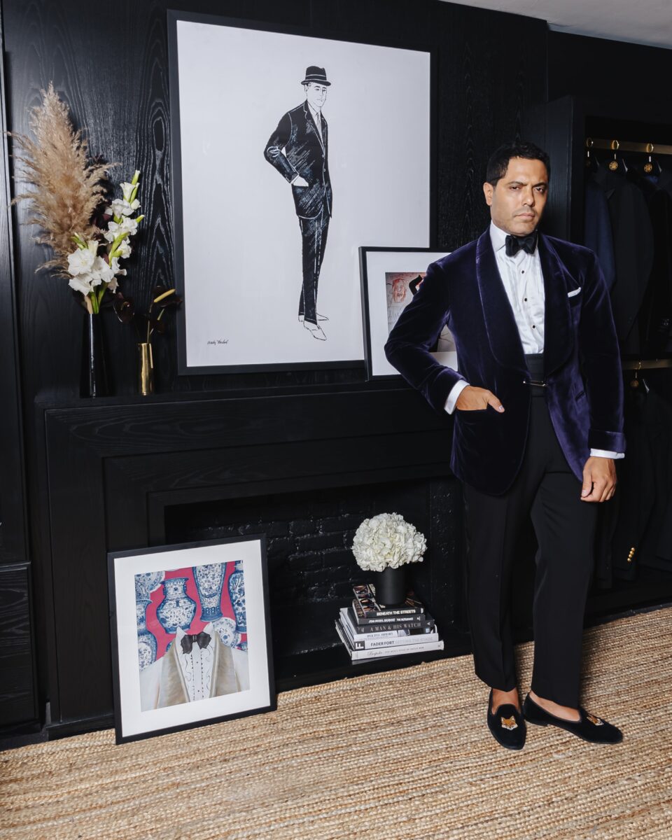 (product) Aubergine Velvet Dinner Jacket