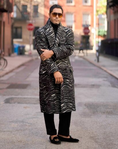 Angel zebra overcoat alley.