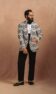 (product) Grey Ikat Cocktail Jacket