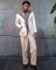 (product) Ivory Textured Summer Jacket