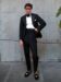 (product) Black Wool Mohair Tuxedo Jacket