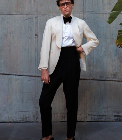 (product) Ivory Barathea Cocktail Jacket