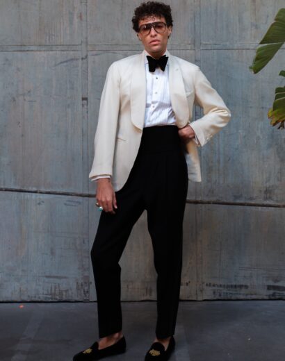 (product) Ivory Barathea Cocktail Jacket