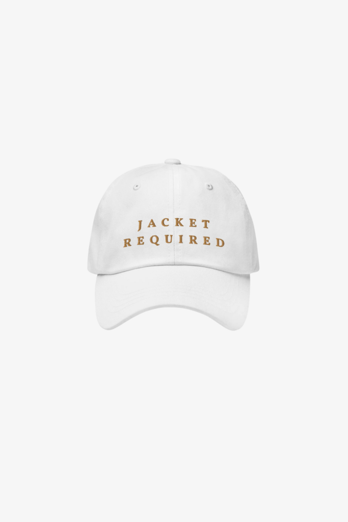 Jacket Required Hat - White