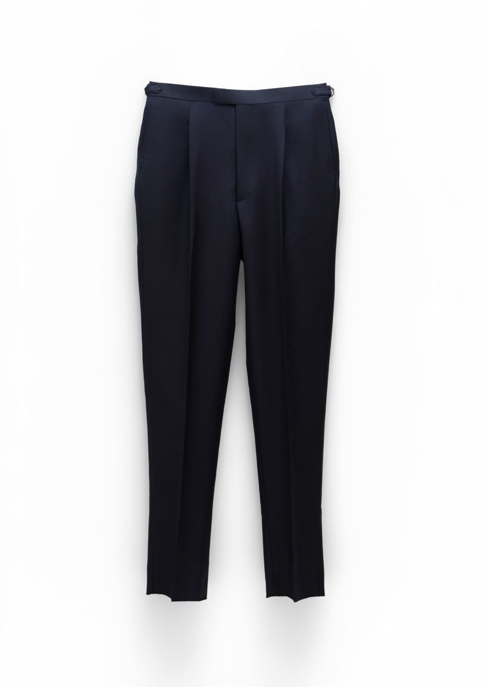 ANGEL RAMOS Navy Wool Suit Trousers