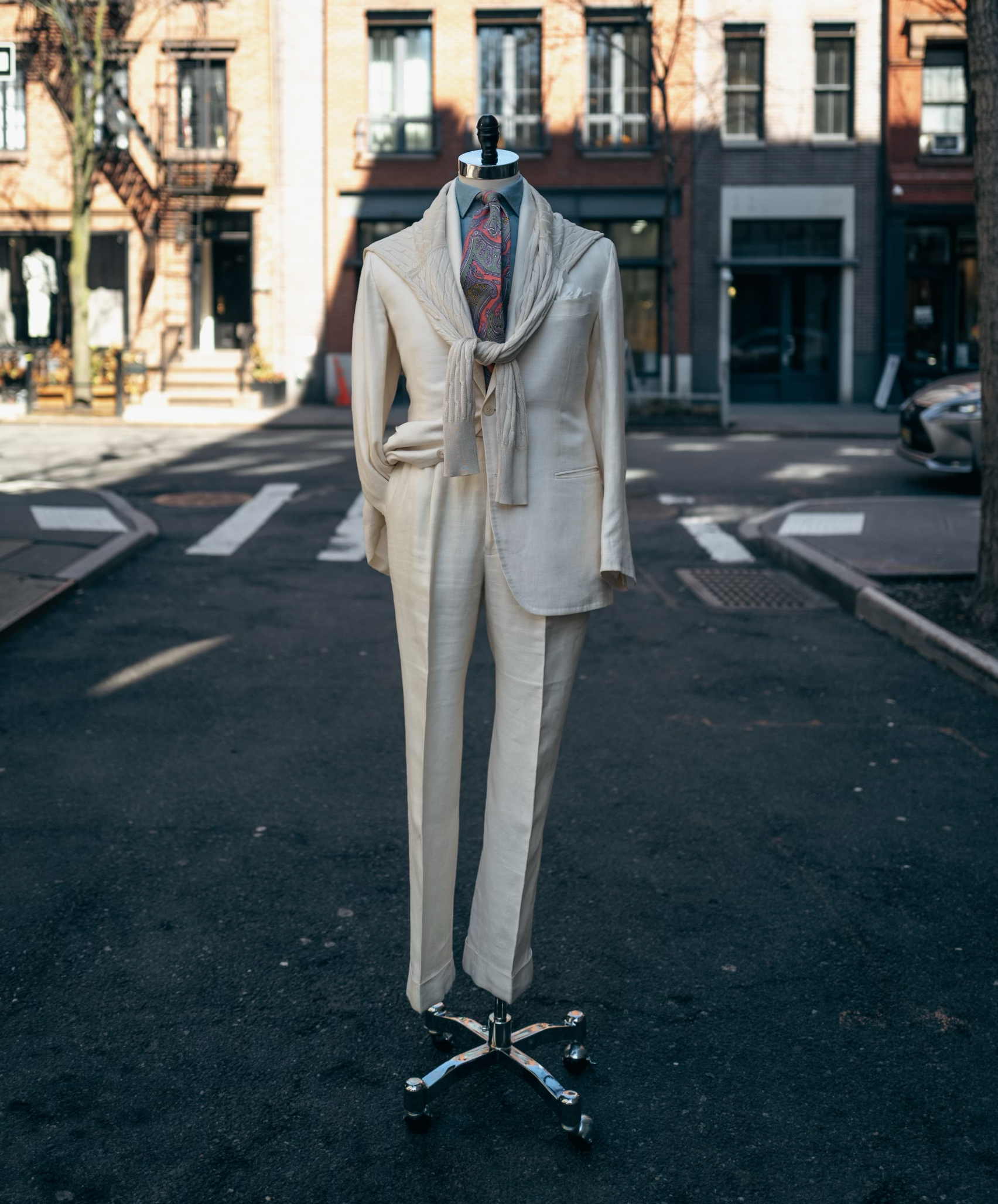 Angel Ivory Summer Suit Mannequin