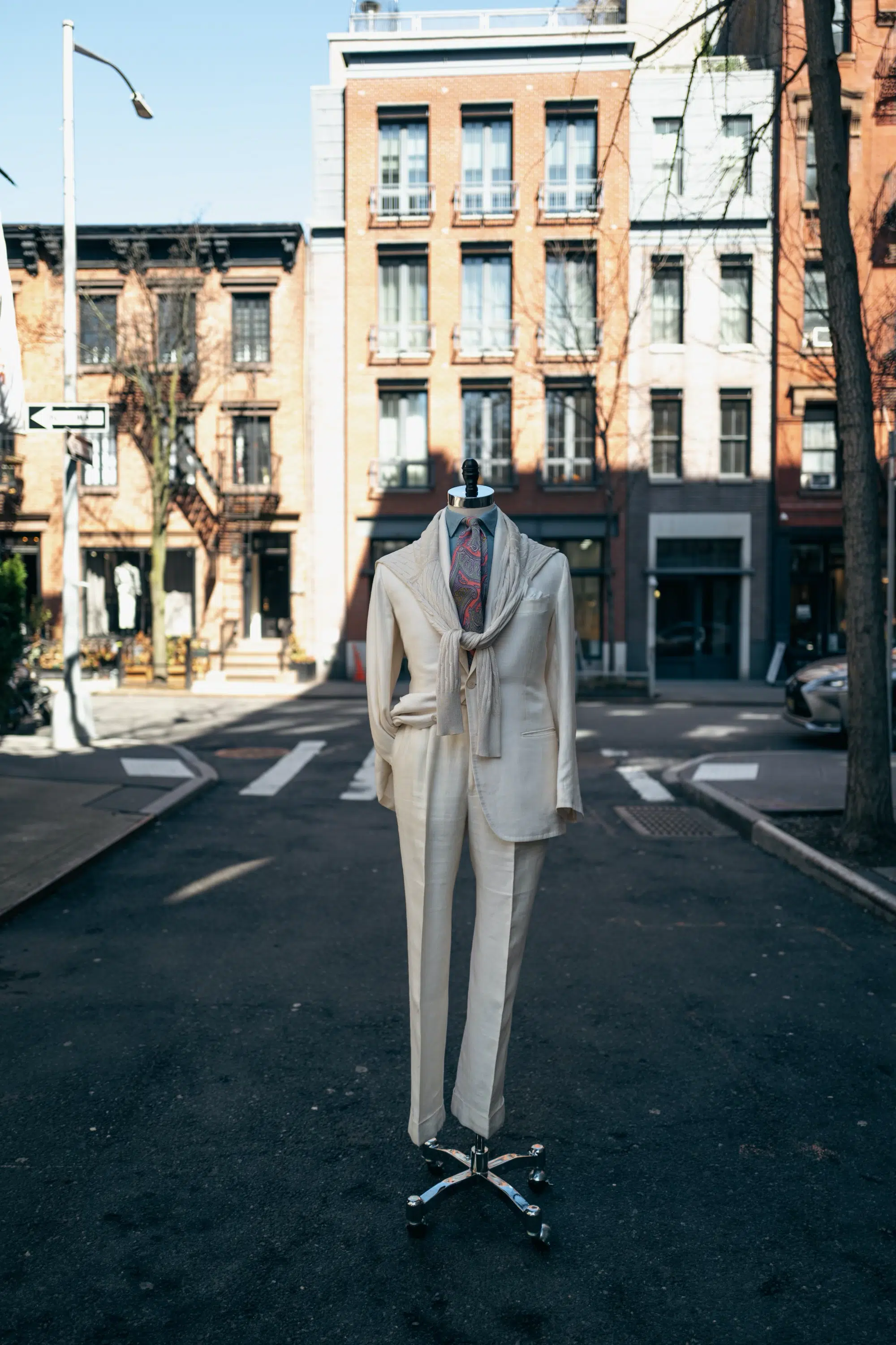 Angel Ivory Summer Suit Mannequin