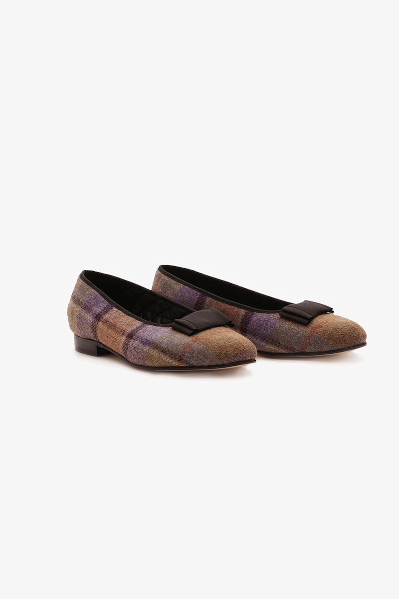 Limited Edition Vintage Tartan Opera Pump - ANGEL RAMOS