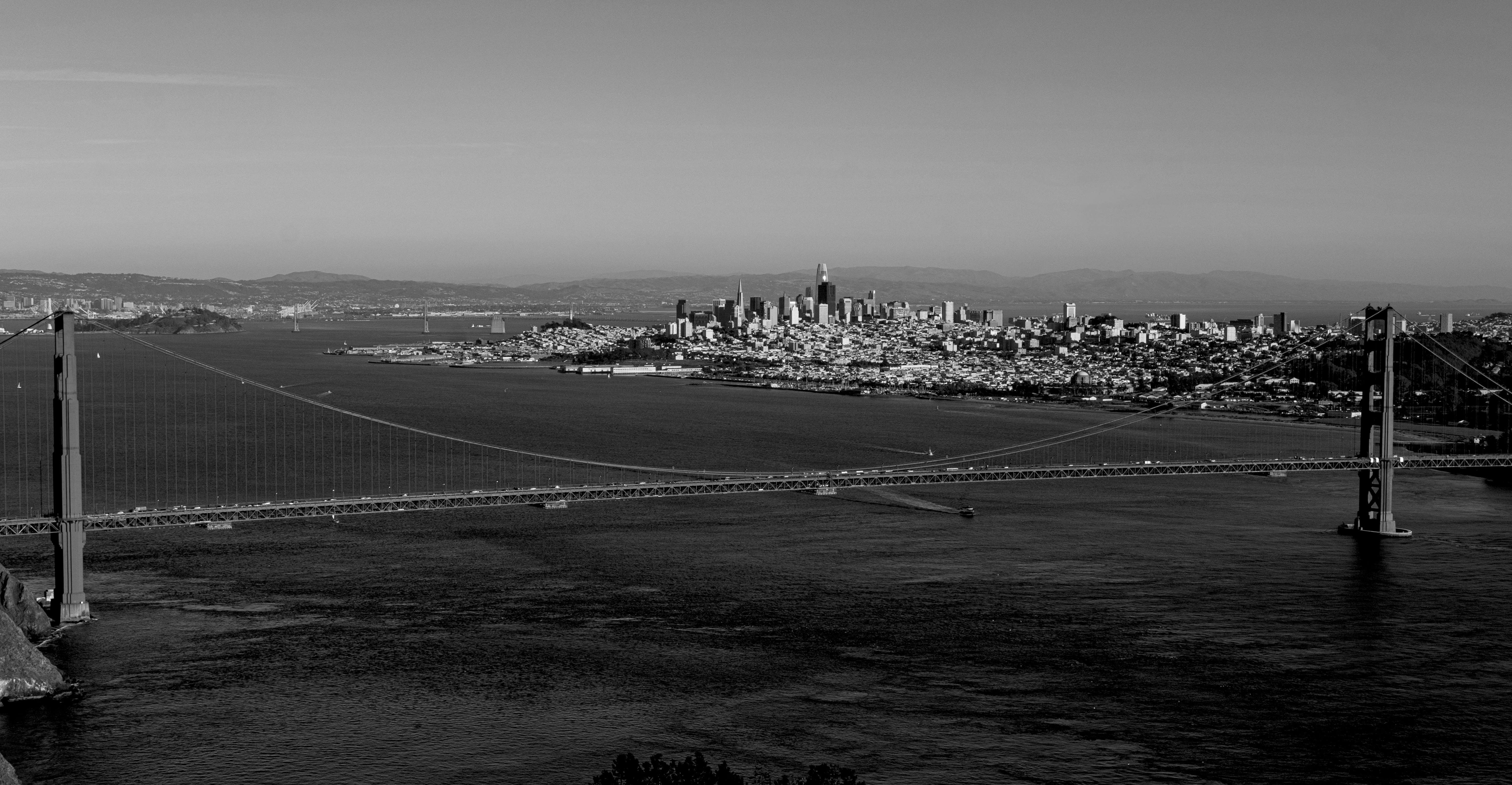 Black & White San Francisco Bridge