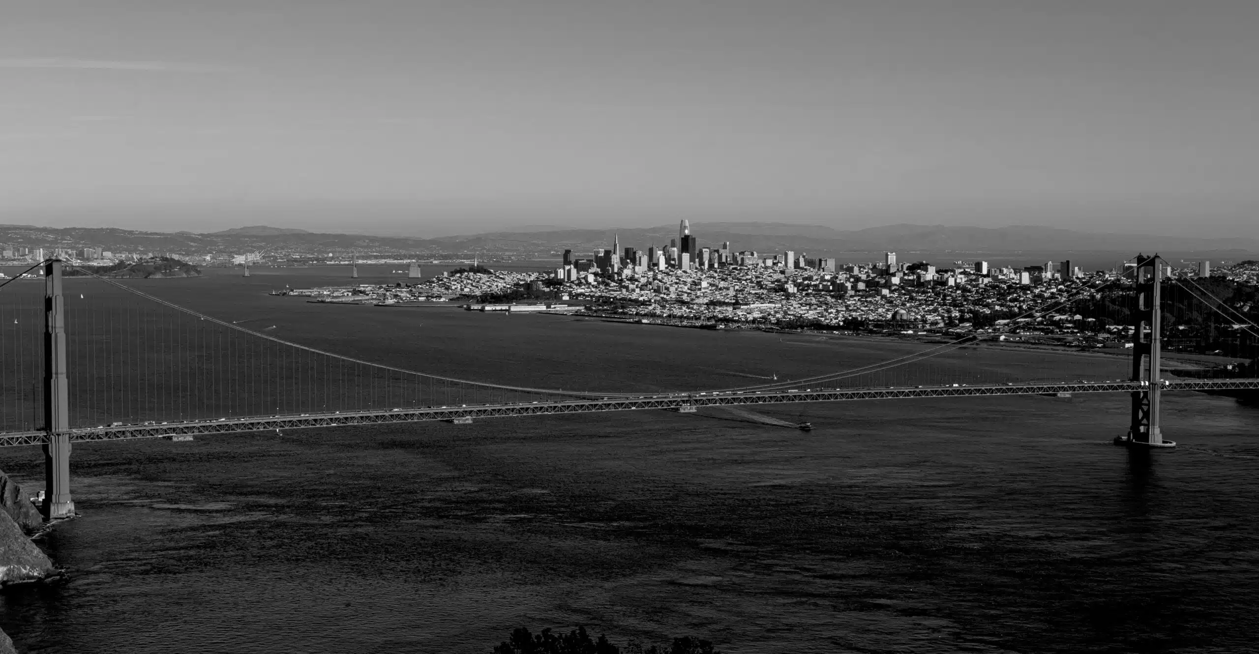 Black & White San Francisco Bridge