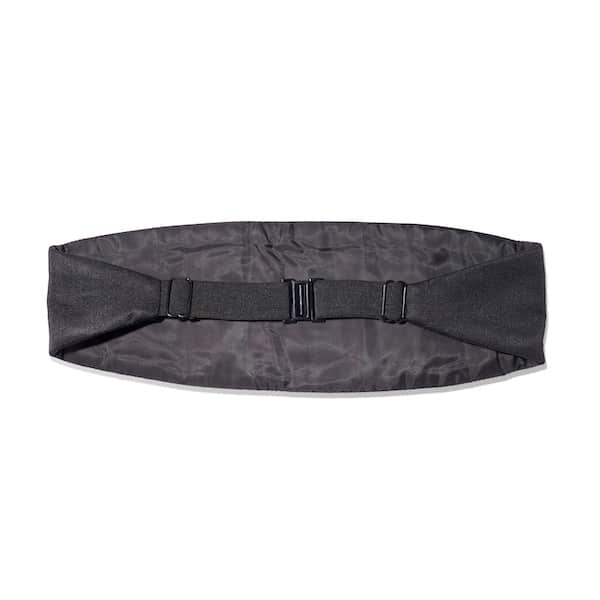 Black Silk Grosgrain Cummerbund Back