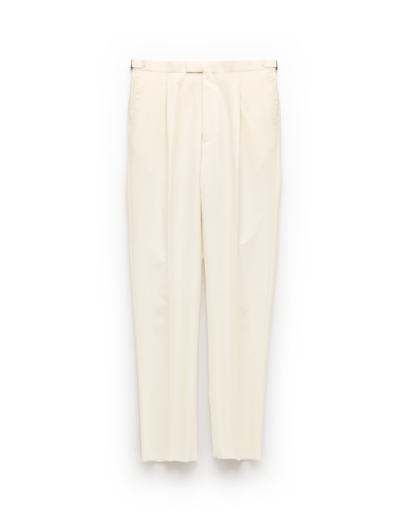 Angel Ramos Ivory Wool Trouser