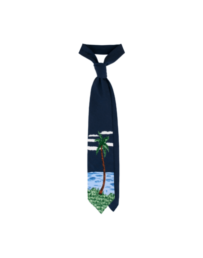 'La Palma de Ramos' Silk Printed Tie