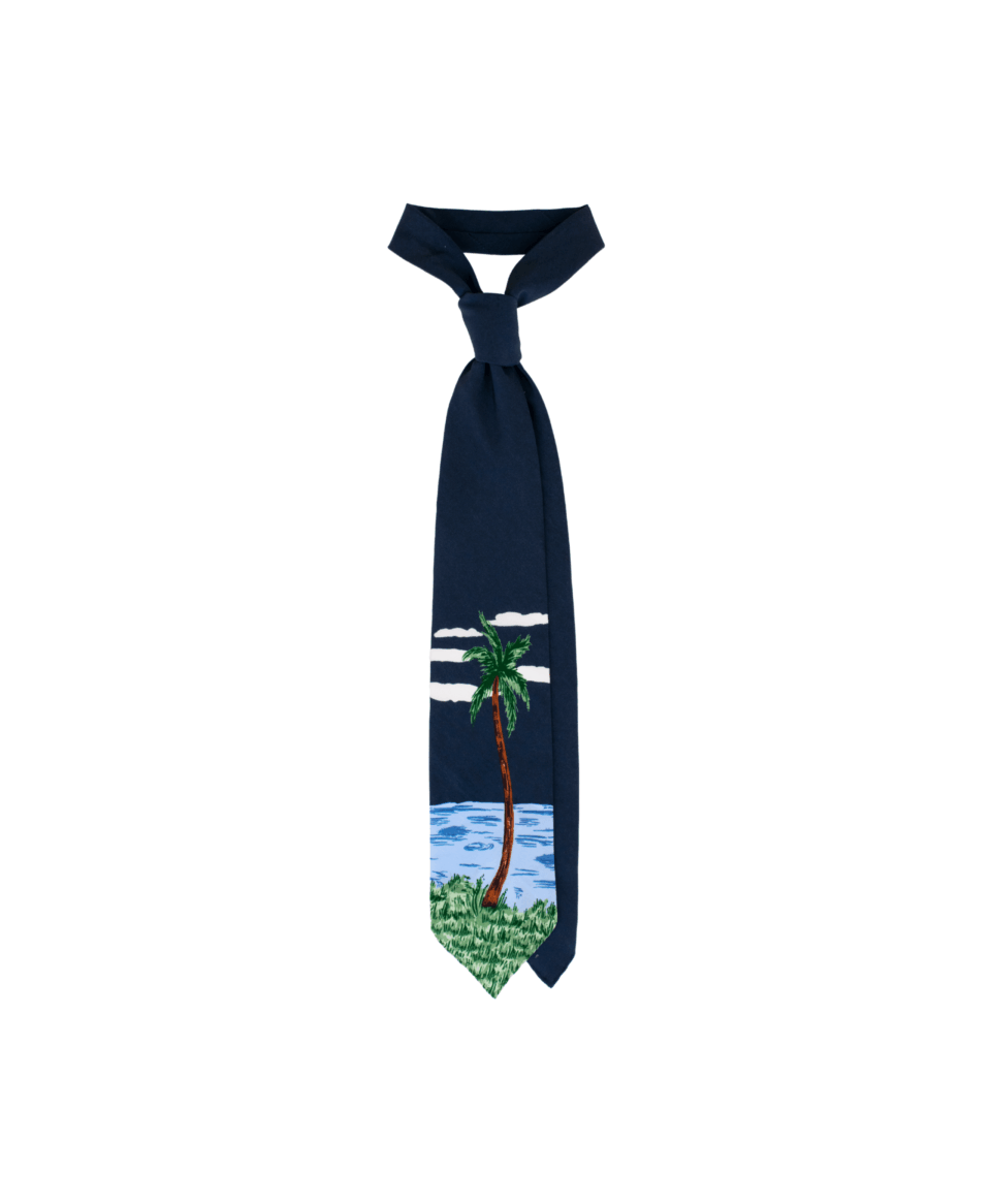 'La Palma de Ramos' Silk Printed Tie