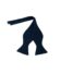 ANGEL RAMOS Navy Dupioni Silk Hand-Tie Bowtie