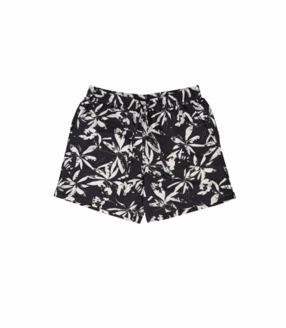 ANGEL RAMOS Black & White Palm Swim Shorts