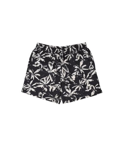 ANGEL RAMOS Black & White Palm Swim Shorts