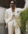 ANGEL RAMOS Cream Linen Suit